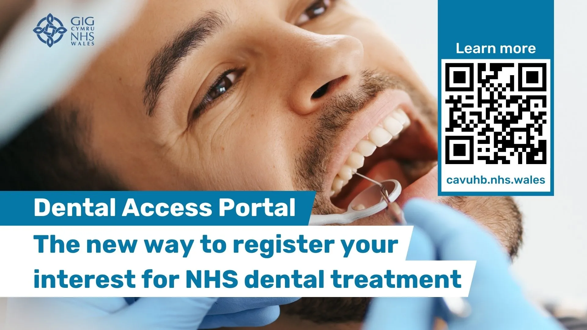 Dental Access Portal - The new way to register your interest for NHS dental treatment